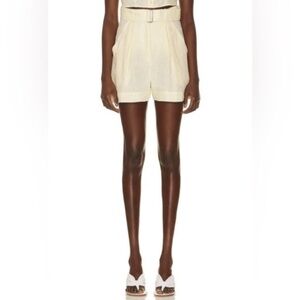 Matthew Bruch pale yellow Women's Shorts